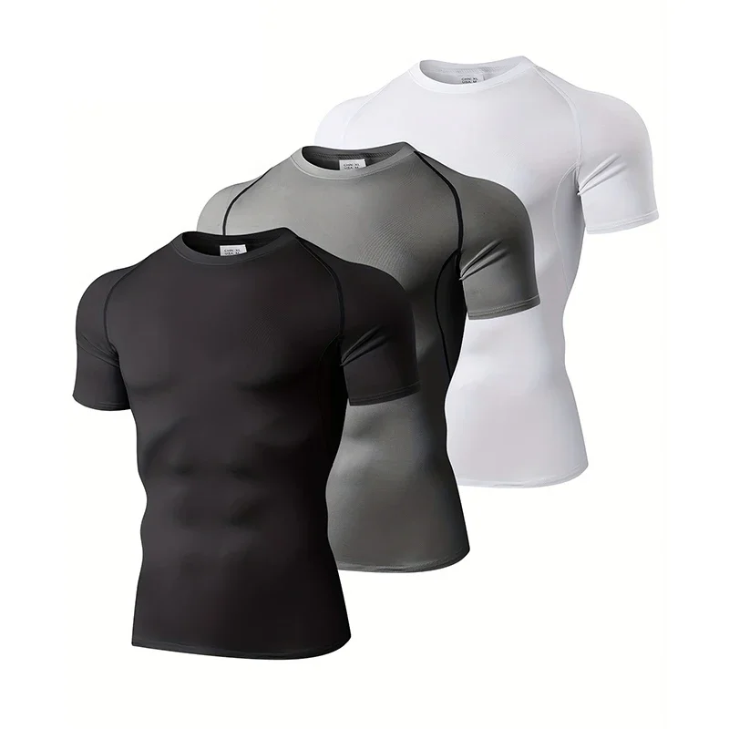 Running Gear Men - 1/3 упаковки, мужская компрессионная одежда, летние