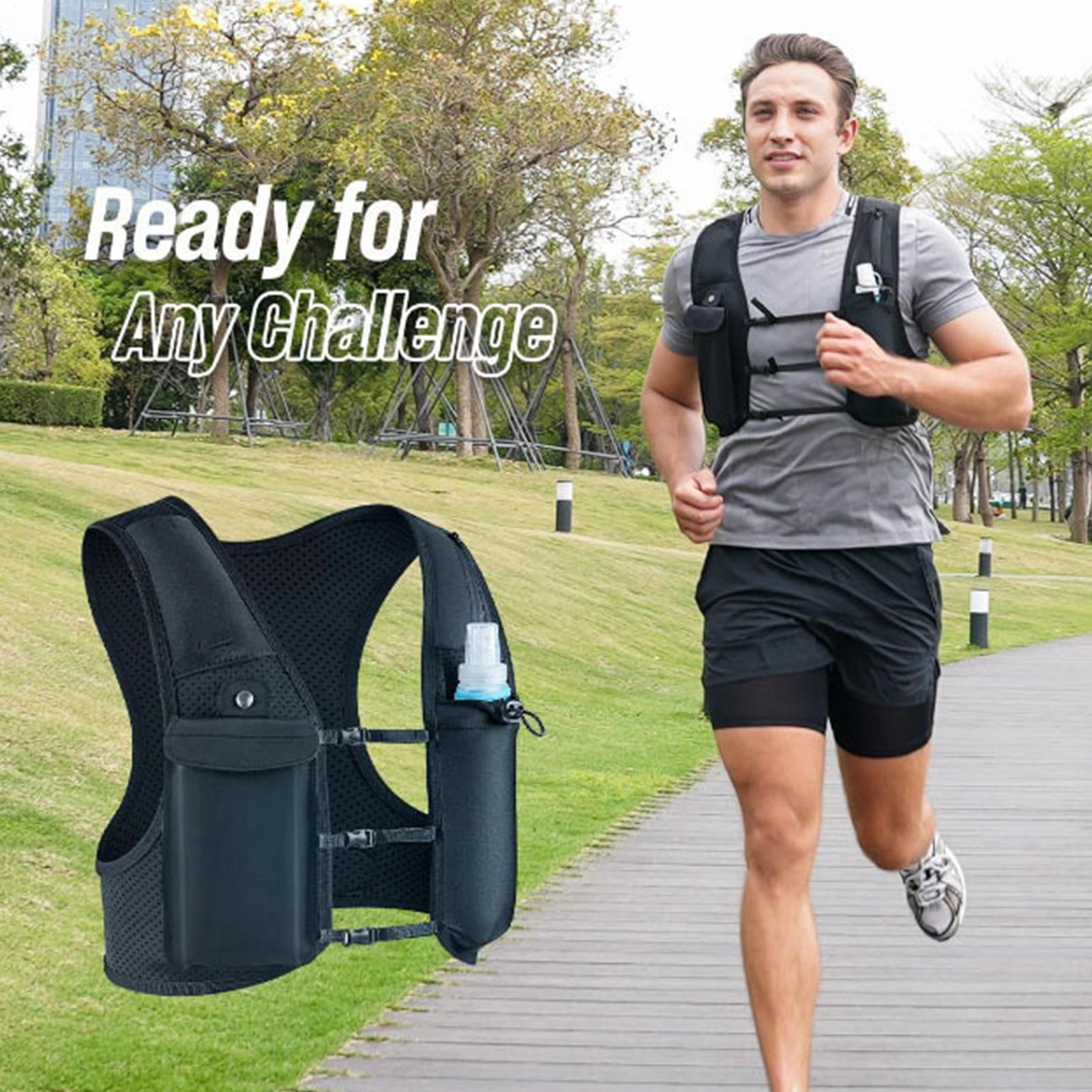 Running Gear Water - Светоотражающий жилет для бега с гидратационным