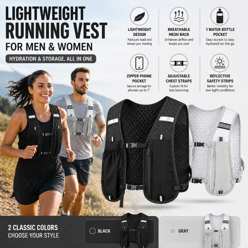 Светоотражающий легкий жилет д – обзор и цена Running Gear Autumn
