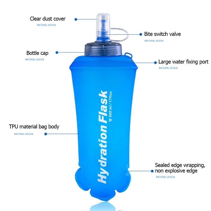 250/500/750 мл ТПУ Спортивная  – обзор и цена Running Gear Water